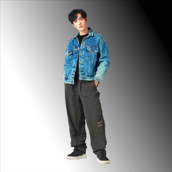 Levi Trucker Jacket Y2K Vintage Jaguar Sun Petroglyphs Logo Vintage, Sma… - Picture 3 of 15